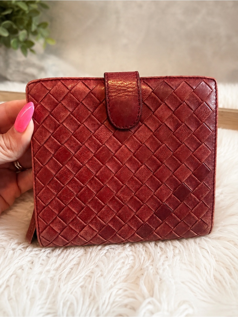 Bottega Veneta Intrecciato Woven Leather Wallet
